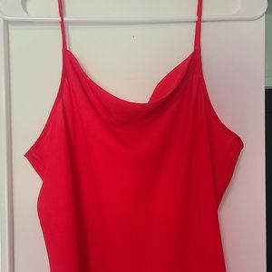 Red Ann Taylor Spaghetti Strap Camisole Tank Top NWT